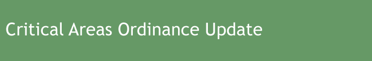 Critical Areas Ordinance Update
