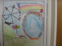 The Best of Kittitas County Coloring Contest Entry - Drawing of carnival rides