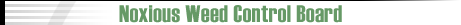 Noxious Weed Control Board