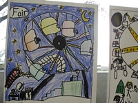 The Best of Kittitas County Coloring Contest Entry - Drawing of a ferris wheel at the fair