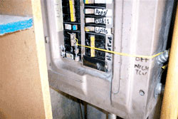 All openings must be covered and breakers that continue to trip should not be tied off