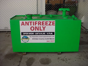 Antifreeze disposal