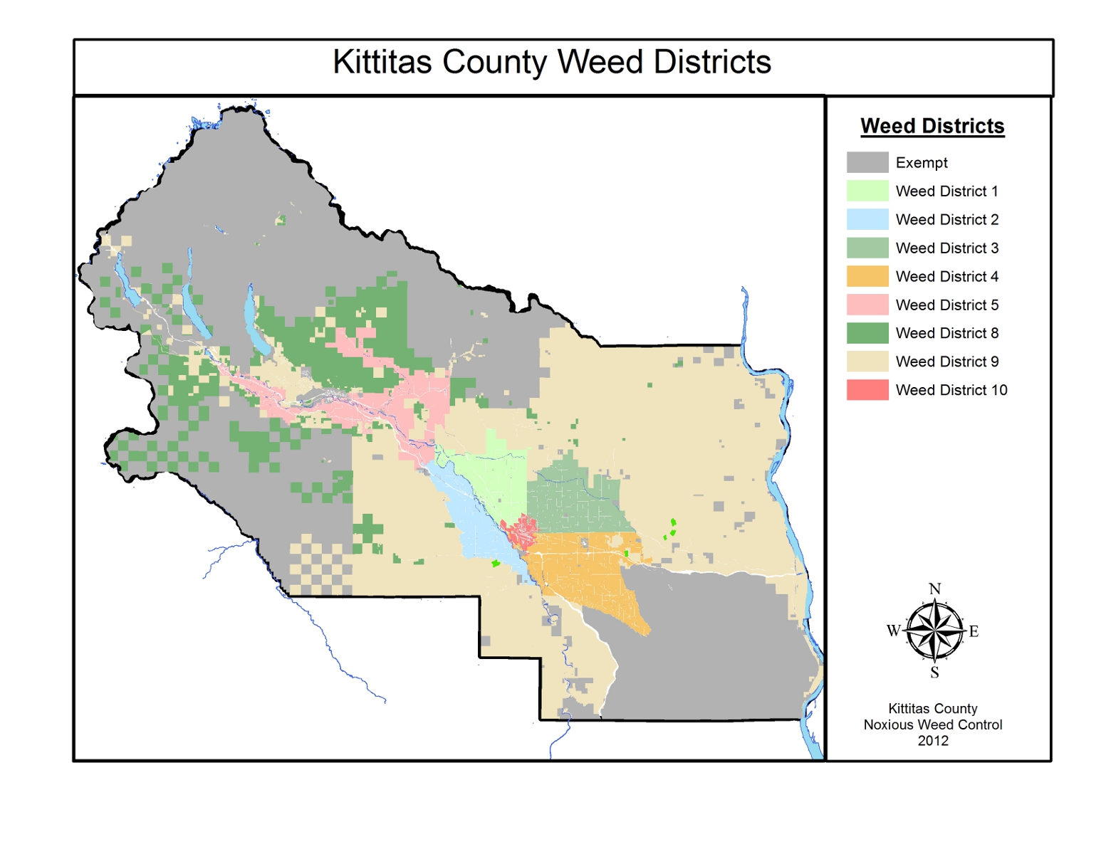 Kittitas County Map