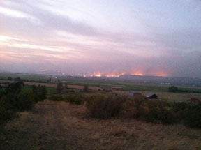 Photo taken from Hunter Road, Ellensburg, facing North towards Thorp